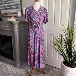 Vintage Erika Floral Print Dress